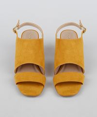 Sandalia-Feminina-Oneself-Salto-Grosso-Medio-Mostarda-9948285-Mostarda_5
