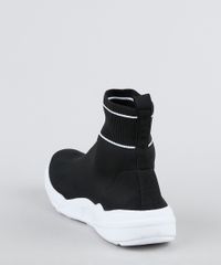 Tenis-Meia-Masculino-Oneself-Knit-Cano-Alto-Preto-9905014-Preto_4