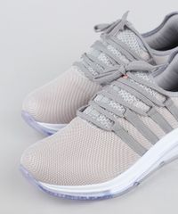 Tenis-Feminino-Actvitta-Knit-Running-com-Solado-Transparente-Cinza-Claro-9947314-Cinza_Claro_3