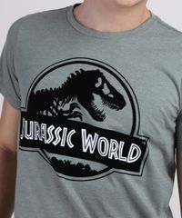 Camiseta-Juvenil-Jurassic-World-Manga-Curta-Verde-Militar-9876753-Verde_Militar_4