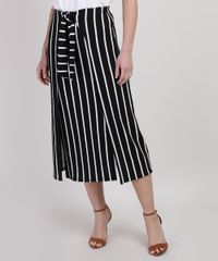 Saia-Feminina-Midi-Listrada-com-Sobreposicao-e-No-Preta-9946251-Preto_1