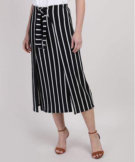 Saia-Feminina-Midi-Listrada-com-Sobreposicao-e-No-Preta-9946251-Preto_1