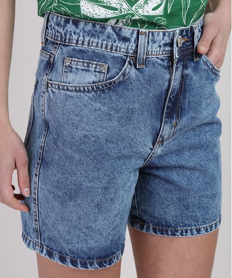 bermudinha jeans feminina