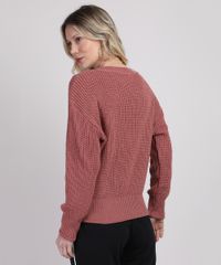 Sueter-de-Trico-Feminino-Amplo-Decote-V-Rosa-Escuro-9944245-Rosa_Escuro_2 Sueter-de-Trico-Feminino-Amplo-Decote-V-Rosa-Escuro-9944245-Rosa_Escuro_2