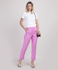 Calca-Feminina-Cintura-Alta-Alfaiatada-com-Bolsos-Lilas-9950925-Lilas_3