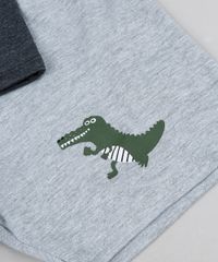 Pijama-Infantil-Jacare-Manga-Curta-Cinza-Mescla-Escuro-9567831-Cinza_Mescla_Escuro_3