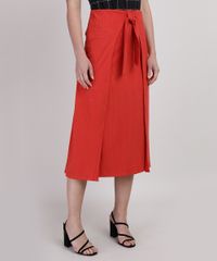 Saia-Feminina-Midi-Canelada-com-Sobreposicao-e-No-Laranja-9946250-Laranja_1