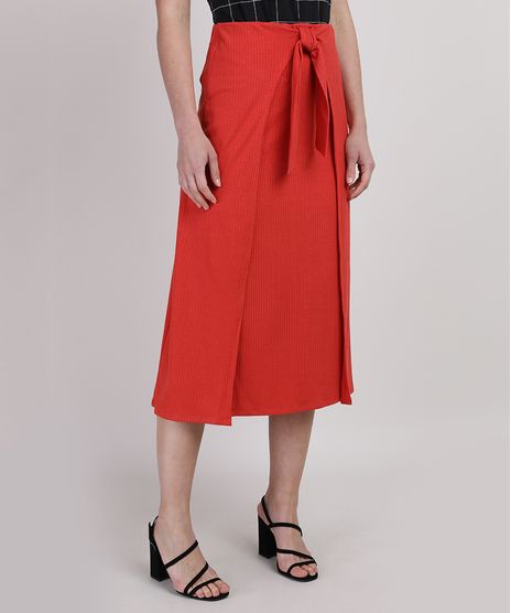 Saia-Feminina-Midi-Canelada-com-Sobreposicao-e-No-Laranja-9946250-Laranja_1