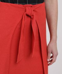 Saia-Feminina-Midi-Canelada-com-Sobreposicao-e-No-Laranja-9946250-Laranja_4