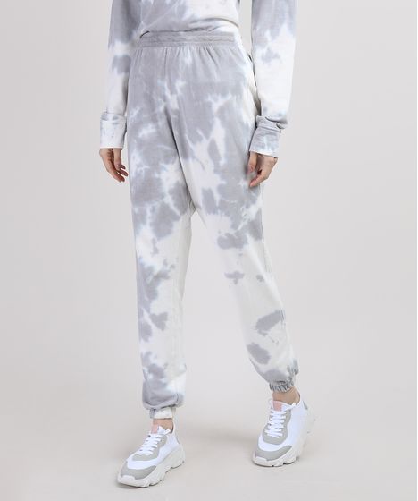 calça jogger estampada feminina