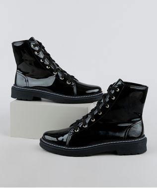 Bota-Coturno-Feminina-Oneself-Cano-Curto-em-Verniz--Preta-9949800-Preto_1