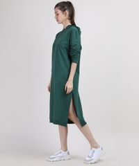 Vestido-Blusao-de-Moletom-Feminino-Mindset-Midi-com-Capuz-e-Bolso-Manga-Longa-Verde-Escuro-9951156-Verde_Escuro_3