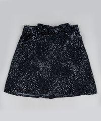 Short-Saia-Infantil-Estampado-de-Poa-com-Laco-na-Cintura-Preto-9950190-Preto_1