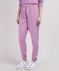 Calca-de-Moletom-Feminina-Mindset-Jogger-Cintura-Alta-com-Cordao-Lilas-9951129-Lilas_1