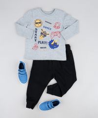 Camiseta-Infantil-Games-Bolso-Manga-Longa--Cinza-Mescla-9945686-Cinza_Mescla_3