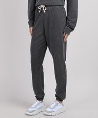 Calca-de-Moletom-Feminina-Mindset-Jogger-Cintura-Alta-com-Cordao-Chumbo-9950453-Chumbo_1