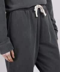 Calca-de-Moletom-Feminina-Mindset-Jogger-Cintura-Alta-com-Cordao-Chumbo-9950453-Chumbo_4