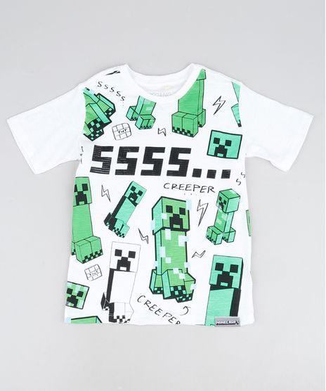 Camiseta-Infantil-Minecraft-Manga-Curta--Off-White-9942946-Off_White_1