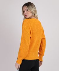 Sueter-de-Trico-Feminino-Amplo-Decote-V-Mostarda-9944245-Mostarda_2