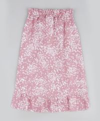 Saia-Infantil-Midi-Estampa-de-Florezinhas-com-Babado-Rosa-Claro-9950181-Rosa_Claro_2