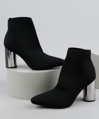 Bota-Feminina-Oneself-Salto-Alto-Metalizado-Cano-Curto--Preta-9948095-Preto_1
