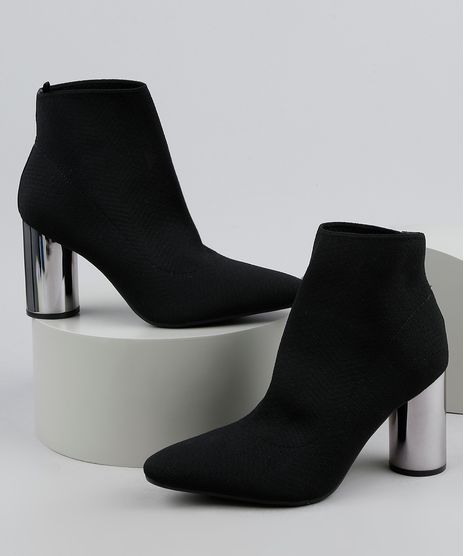 Bota-Feminina-Oneself-Salto-Alto-Metalizado-Cano-Curto--Preta-9948095-Preto_1