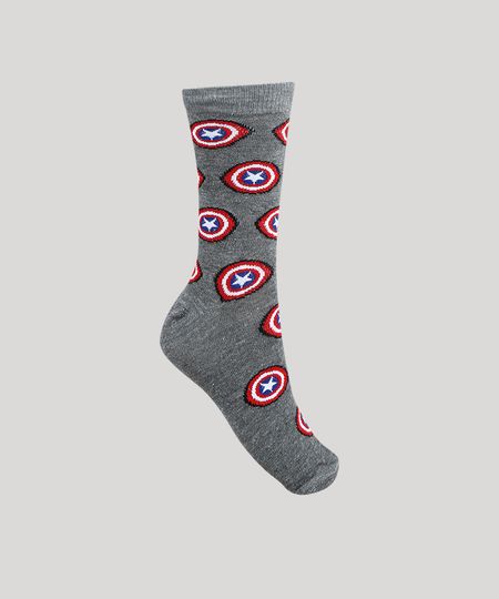 Meia-Masculina-Cano-Alto-Capitao-America-Estampada-Cinza-Mescla-9787894-Cinza_Mescla_1