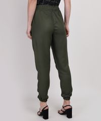 Calca-Feminina-Jogger-Cintura-Super-Alta-com-Amarracao-Verde-Escuro-9950894-Verde_Escuro_2
