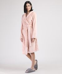 Roupao-Feminino-Texturizado-de-Plush-Com-Faixa-para-Amarrar-Manga-Longa-Rosa-Claro-9836386-Rosa_Claro_1