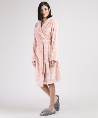 Roupao-Feminino-Texturizado-de-Plush-Com-Faixa-para-Amarrar-Manga-Longa-Rosa-Claro-9836386-Rosa_Claro_1
