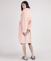 Roupao-Feminino-Texturizado-de-Plush-Com-Faixa-para-Amarrar-Manga-Longa-Rosa-Claro-9836386-Rosa_Claro_2