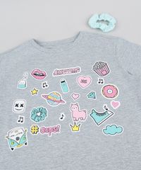 Blusa-Juvenil--Objetos-Manga-Curta-Decote-Redondo-Cinza-Mescla-9944565-Cinza_Mescla_3