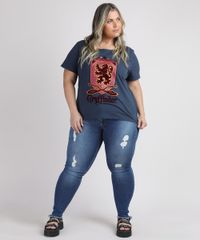 Blusa-Feminina-Plus-Size-Harry-Potter-Grifinoria-Manga-Curta-Decote-Redondo-Azul-Marinho-9951457-Azul_Marinho_3