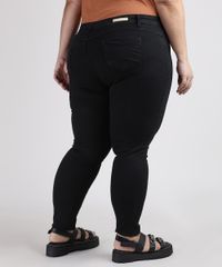 Calca-de-Sarja-Feminina-Plus-Size-Sawary-Cigarrete-Cintura-Alta-Preta-9945254-Preto_2
