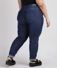 Calca-Jeans-Feminina-Plus-Size-Sawary-Cropped-Cintura-Alta-Barra-Dobrada-com-Strass-Azul-Escuro-9945255-Azul_Escuro_2