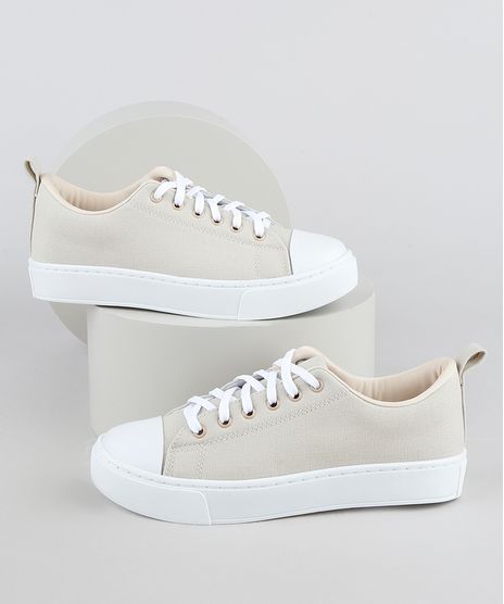 Tenis-Feminino-Oneself-Recorte-na-Ponta-Bege-Claro-9948269-Bege_Claro_1