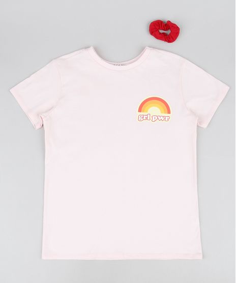 Blusa-Juvenil-GRL-PWR-com-Arco-Iris-Manga-Curta-Decote-Redondo-Rosa-Claro-9946834-Rosa_Claro_1