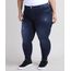 Calca-Jeans-Feminina-Plus-Size-Sawary-Cigarrete-Push-Up-Cintura-Alta-com-Puidos-Azul-Escuro-9945252-Azul_Escuro_1