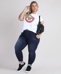 Calca-Jeans-Feminina-Plus-Size-Sawary-Cigarrete-Push-Up-Cintura-Alta-com-Puidos-Azul-Escuro-9945252-Azul_Escuro_3