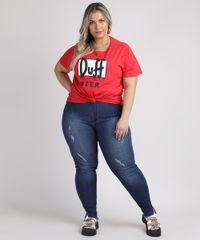 Calca-Jeans-Feminina-Plus-Size-Sawary-Super-Skinny-Push-Up-Cintura-Alta-com-Puidos-e-Barra-Desfiada-Azul-Escuro-9950591-Azul_Escuro_3