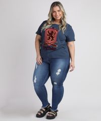 Calca-Jeans-Feminina-Plus-Size-Sawary-Cigarrete-Cintura-Alta-com-Rasgos-e-Barra-Desfiada-Azul-Escuro-9945253-Azul_Escuro_3