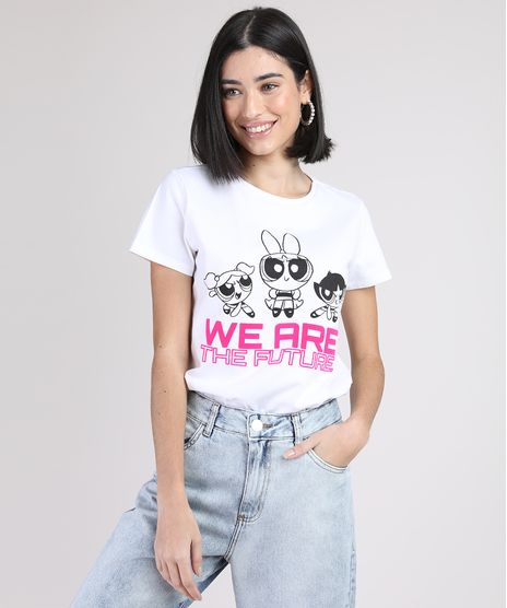 Blusa-Feminina-As-Meninas-Superpoderosas-Manga-Curta-Decote-Redondo-Branca-9950858-Branco_1