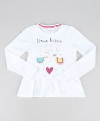 Blusa-Infantil-Lhama-Kisses-com-Paete-e-babado--Manga-Longa-Decote-Redondo-Off-White-9946076-Off_White_1