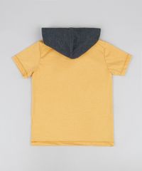 Camiseta-Infantil-Leao-com-Capuz-Manga-Curta-Gola-Careca-Mostarda-9885120-Mostarda_2