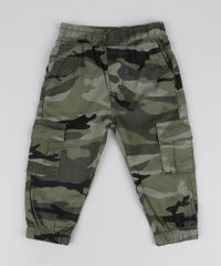 Calca-Infantil-Jogger-Estampada-Camuflada-Com-Bolsos-Verde-Militar-9946860-Verde_Militar_1