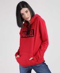 Blusao-de-Moletom-Feminino-Marvel-com-Capuz-e-Bolso-Vermelho-9901205-Vermelho_1
