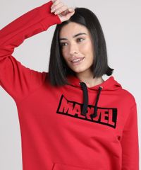 Blusao-de-Moletom-Feminino-Marvel-com-Capuz-e-Bolso-Vermelho-9901205-Vermelho_4