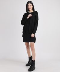 Cardigan-de-Trico-Feminino-com-Aviamento-Metalizado-Preto-9945806-Preto_3
