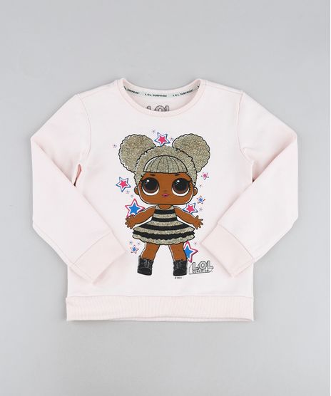 Blusao-Infantil-LOL-Surprise-Queen-B-com-Brilho-Decote-Redondo-Rosa-Claro-9944998-Rosa_Claro_1