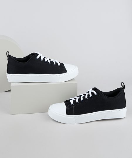 Tenis-Feminino-Oneself-Recorte-na-Ponta-Preto-9948260-Preto_1